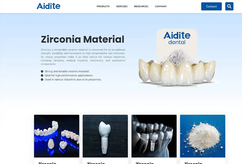 Aidite Dental website by RedBolt